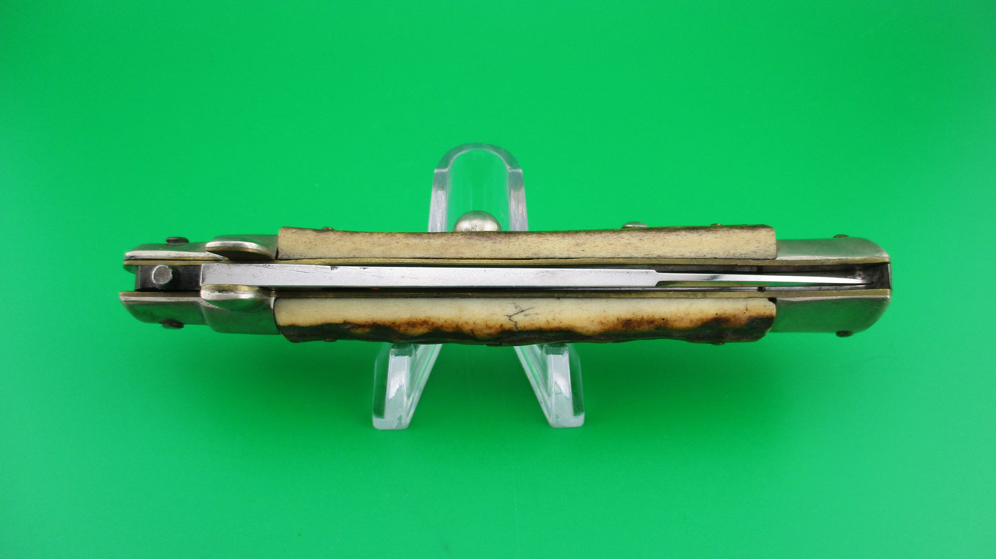 C JUL HERBERTZ IMPORT 23cm Italian Stag Transitional Swivel bolster switchblade