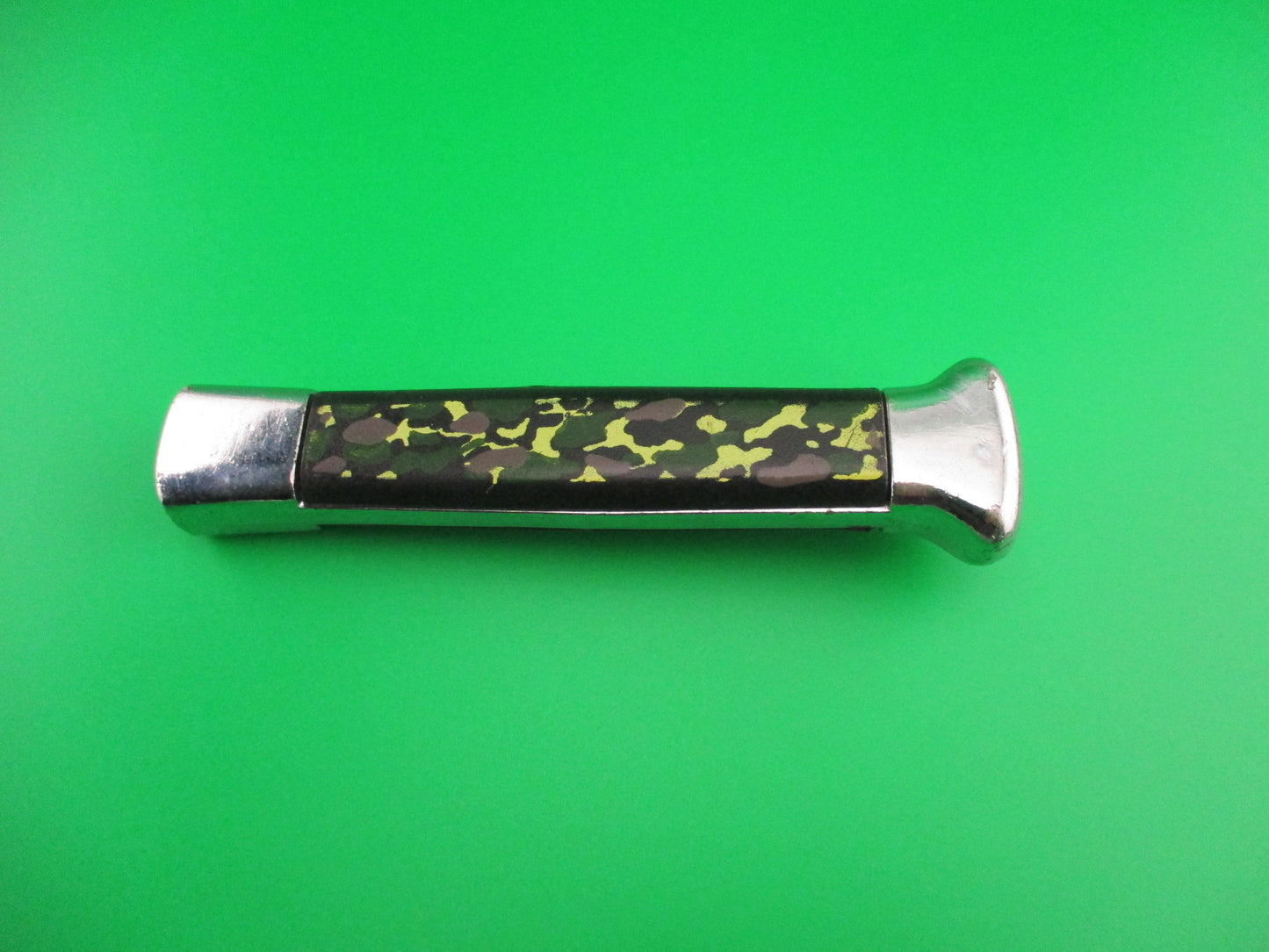 STAINLESS ROSTFREI 21cm Camouflage OTF DA Chrome Chef's Hat bolsters automatic knife