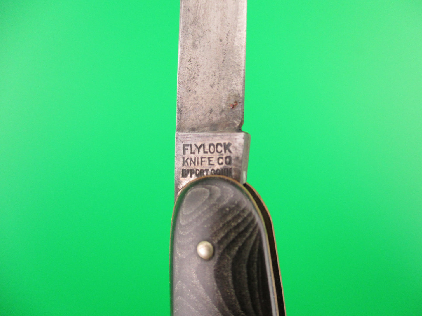 Flylock Antique Letter Opener automatic knife w Bruce Seabright advertising