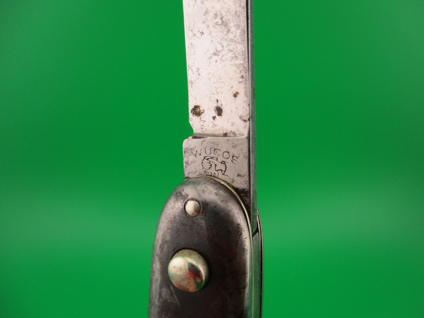 WUCOS 3 3/8" German Double Steel Antique automatic knife