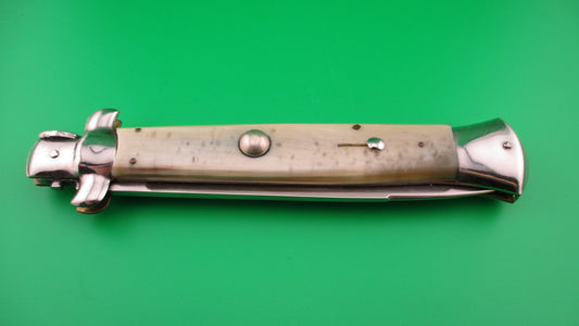 z ROSTFREI ITALY 38cm Italian Stiletto Vintage 1980s Light honey horn automatic knife