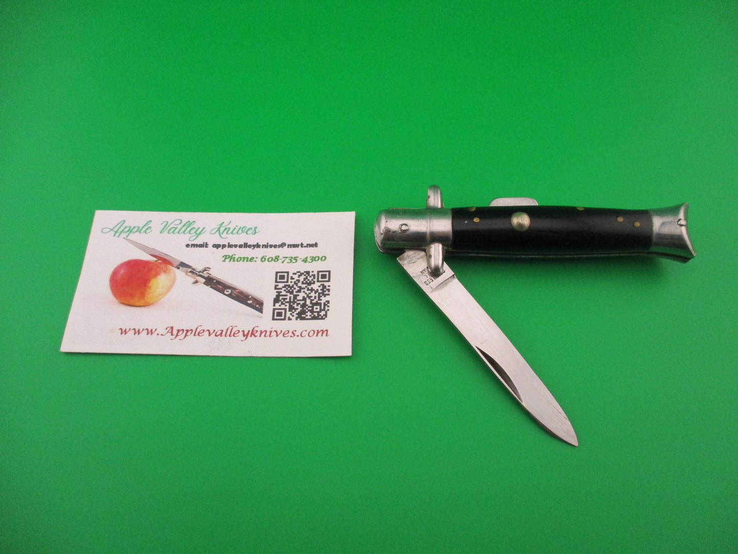 STAINLESS STEEL JAPAN VALOR 187-S 17cm Japanese FAKE switchblade humpback knife