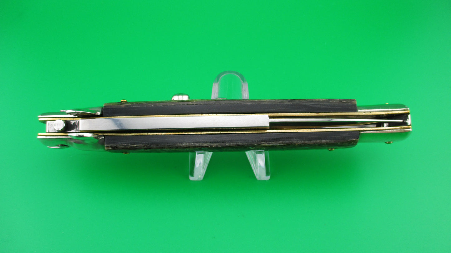 Walt's Latama Italy 28cm Italian Stiletto Abalone Bayonet blade automatic knife