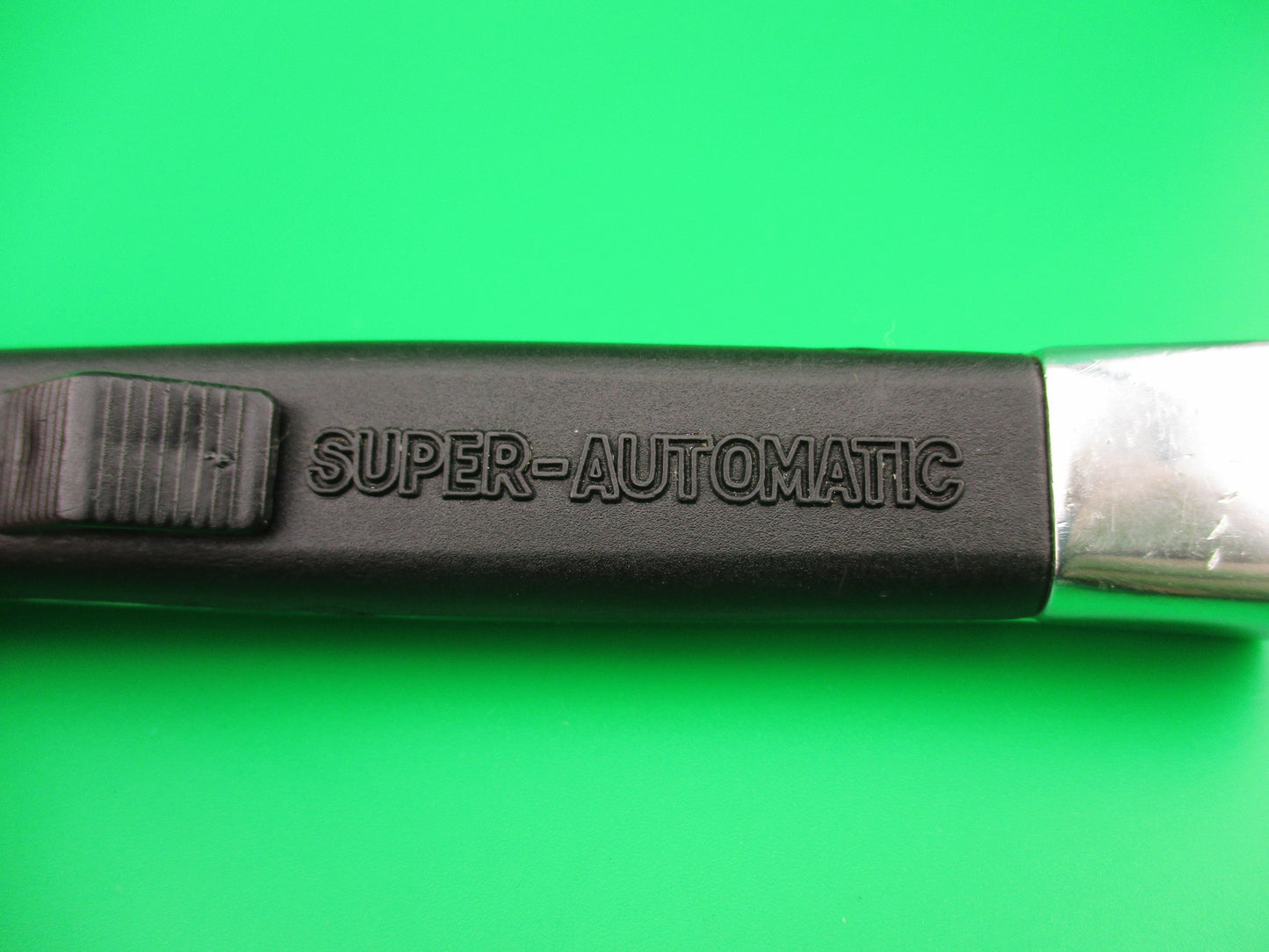 STAINLESS ROSTFREI 21cm SUPER AUTOMATIC Black Chef's Hat switchblade