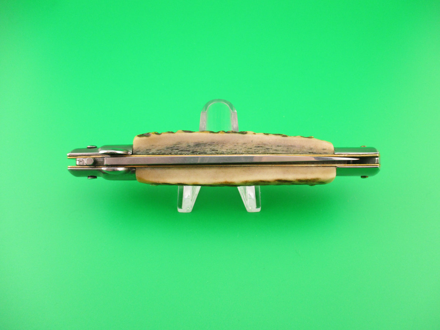 STAINLESS (slant) UD96A000103 PATENT 23cm Italian Stiletto bolster release switchblade