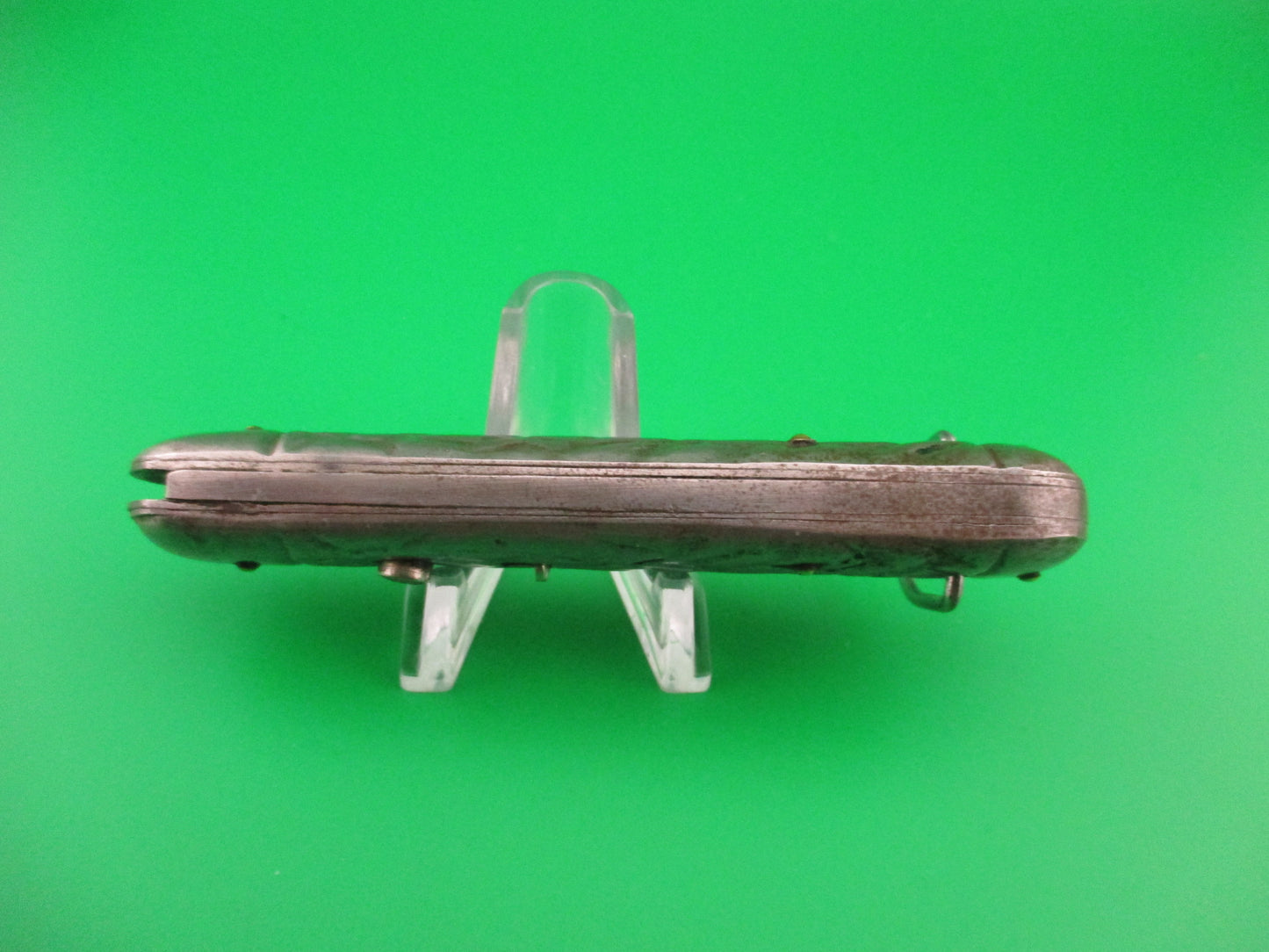 Edgemaster Paratrooper style Scout vintage 1940s all metal automatic knife made in USA