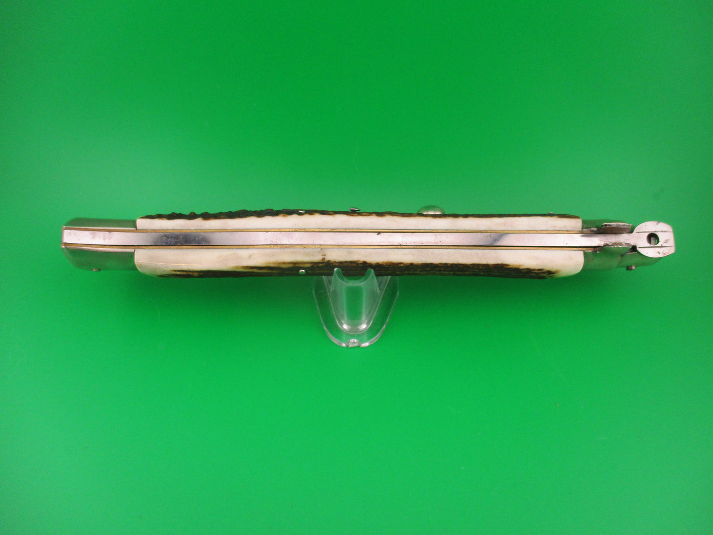AGA CAMPOLIN ITALY 45cm Italian Picklock Stag stiletto 18 inch automatic knife 2019