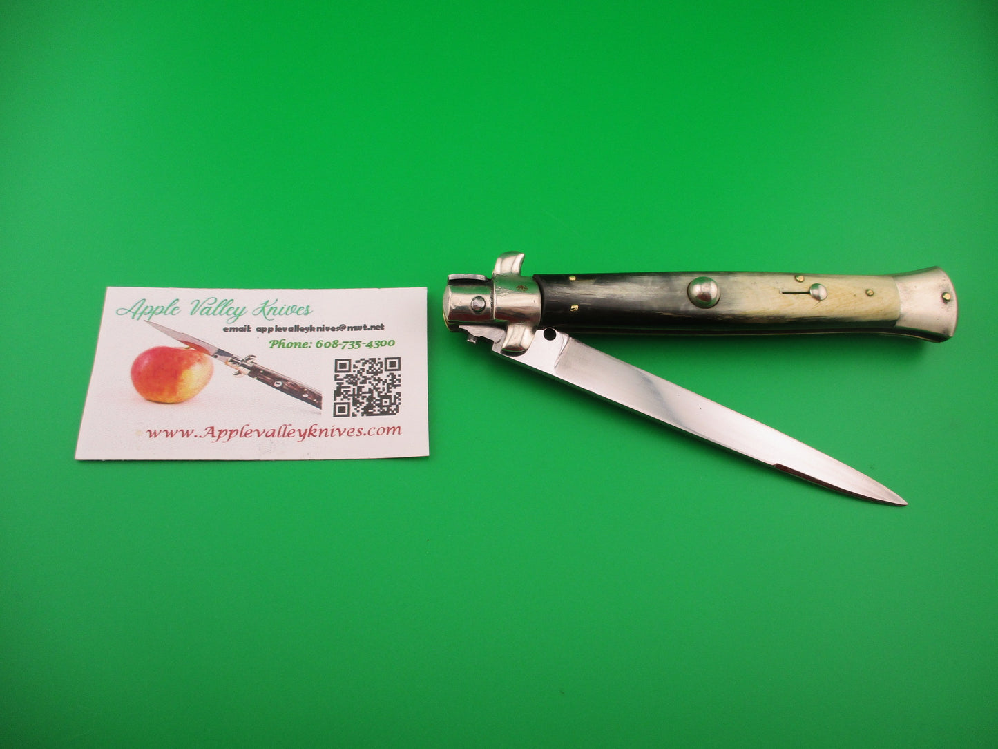 M ITALY INOX 27cm Italian Transitional Stiletto Vintage 1960s automatic knife