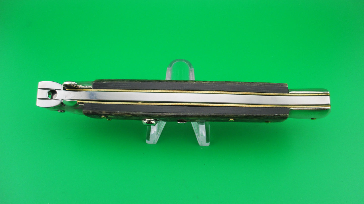 Walt's Latama Italy 28cm Italian Stiletto Abalone Bayonet blade automatic knife