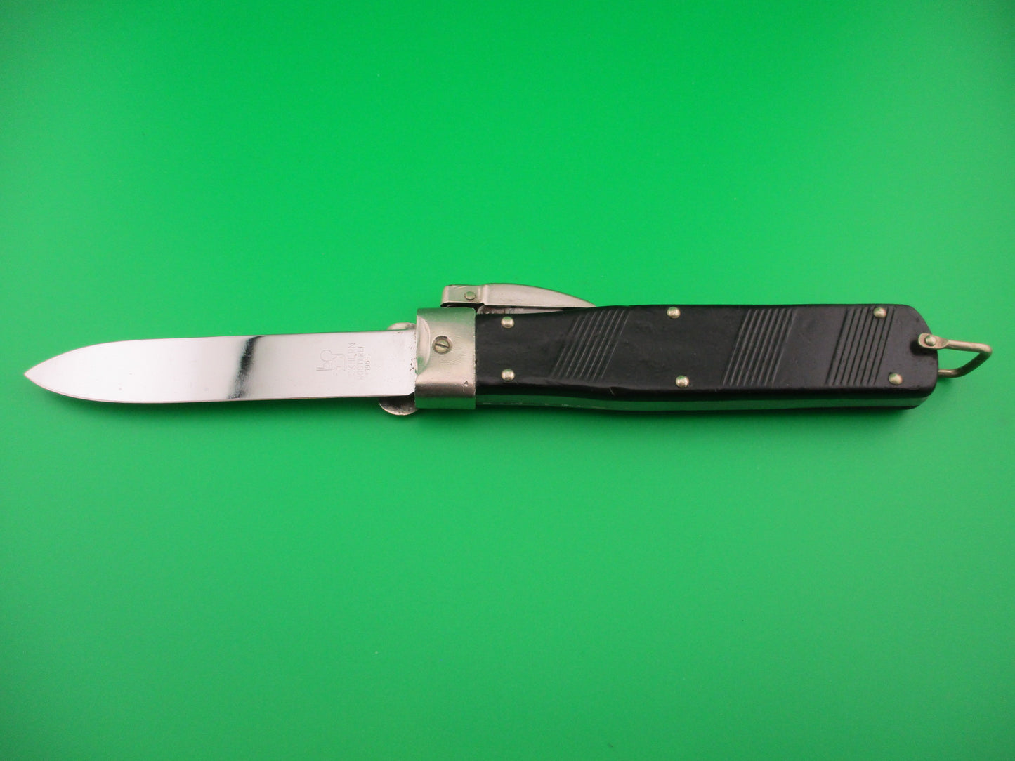 EIKHORN ROSTFREI 1959 23cm German Trap door Gravity knife military