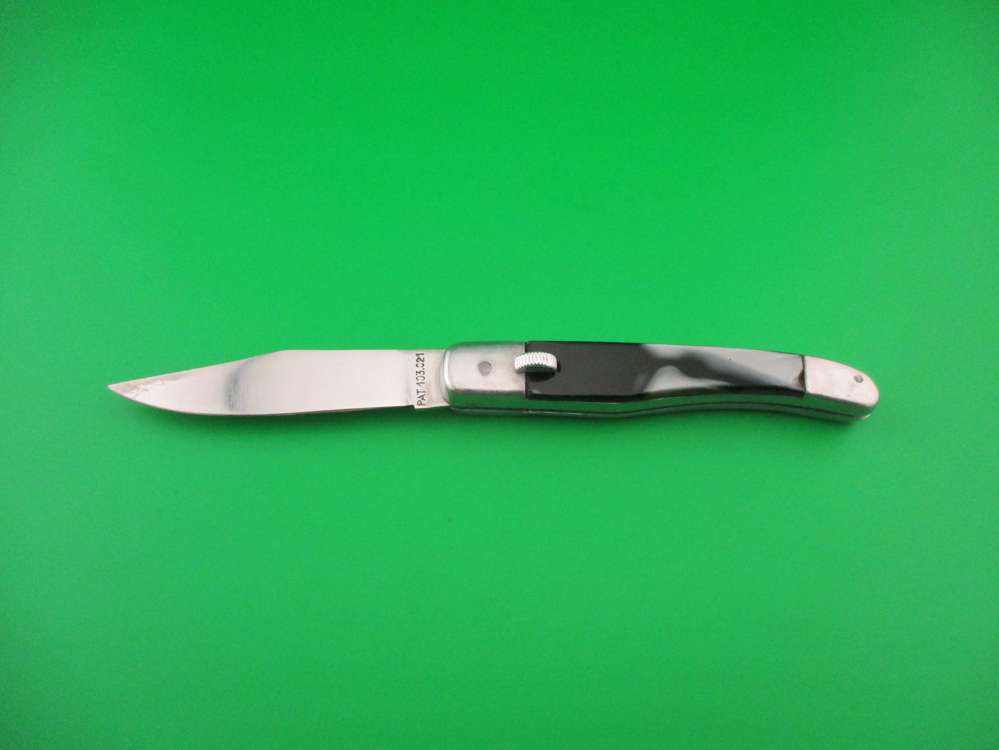 PAT 193.021 18cm Spanish Aluminum Coilspring Vintage automatic knife sliding button