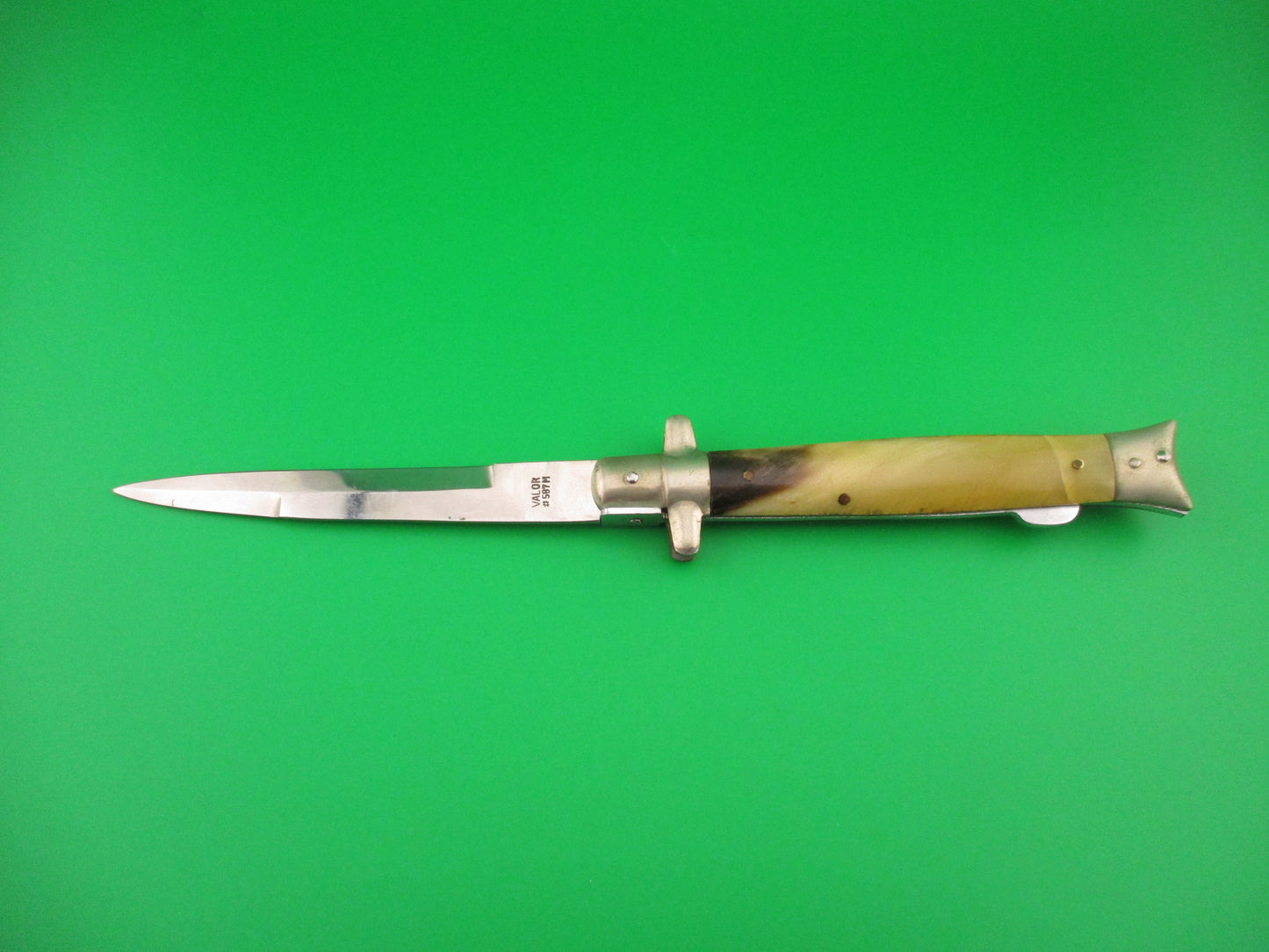 STAINLESS STEEL JAPAN VALOR 23cm Japanese False button lockback manual knife
