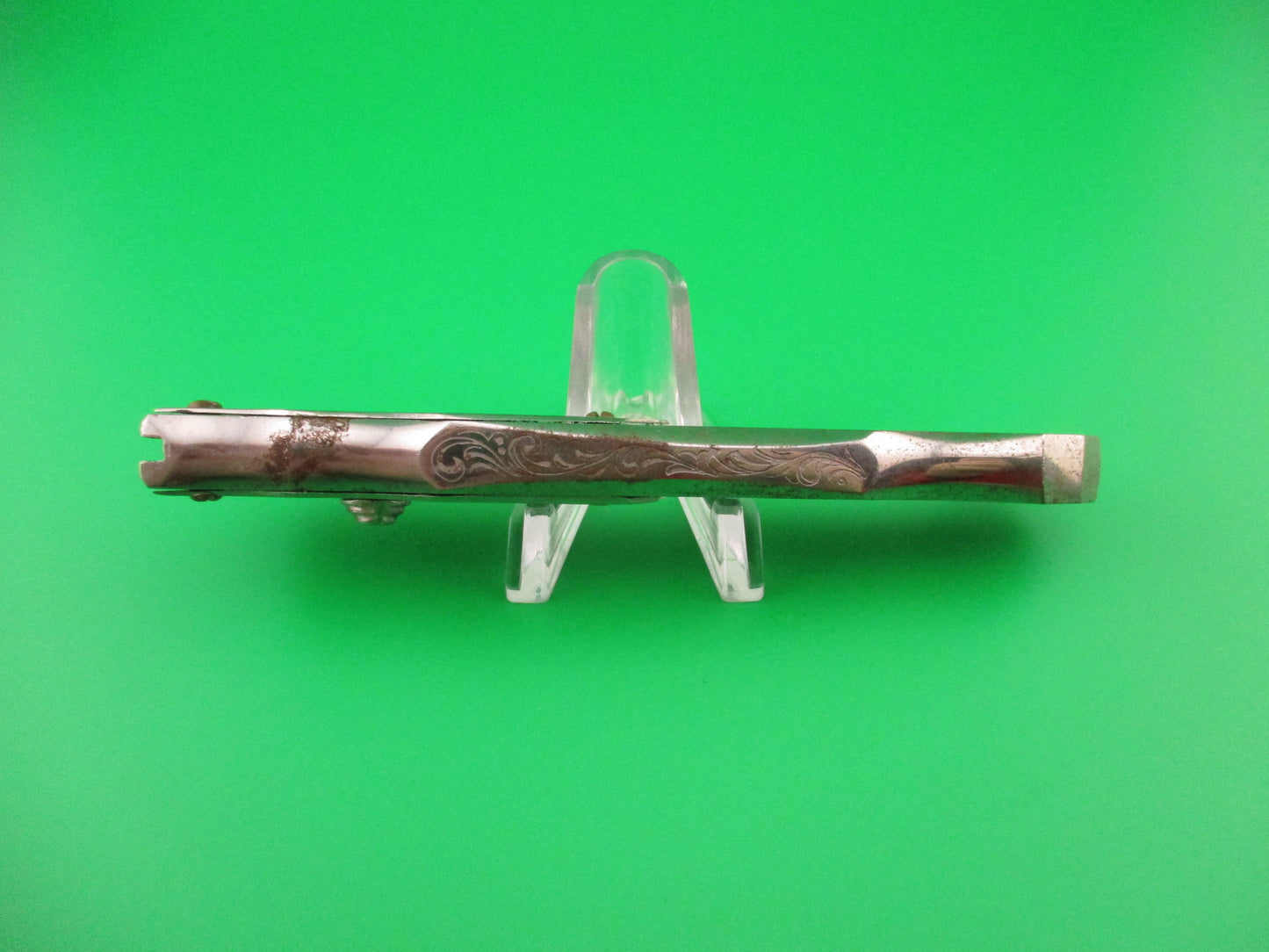 RPK 23cm Russian Prison Knife All metal sliding button Engraved automatic knife
