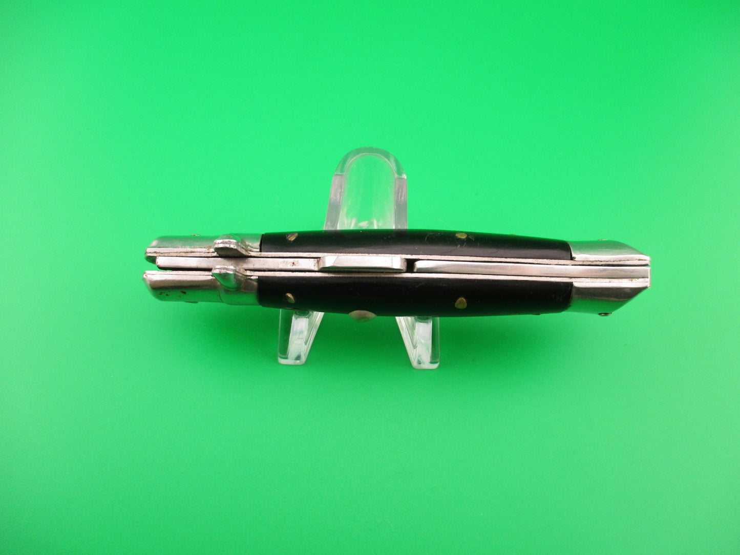 STAINLESS STEEL JAPAN VALOR 187-S 17cm Japanese FAKE switchblade humpback knife