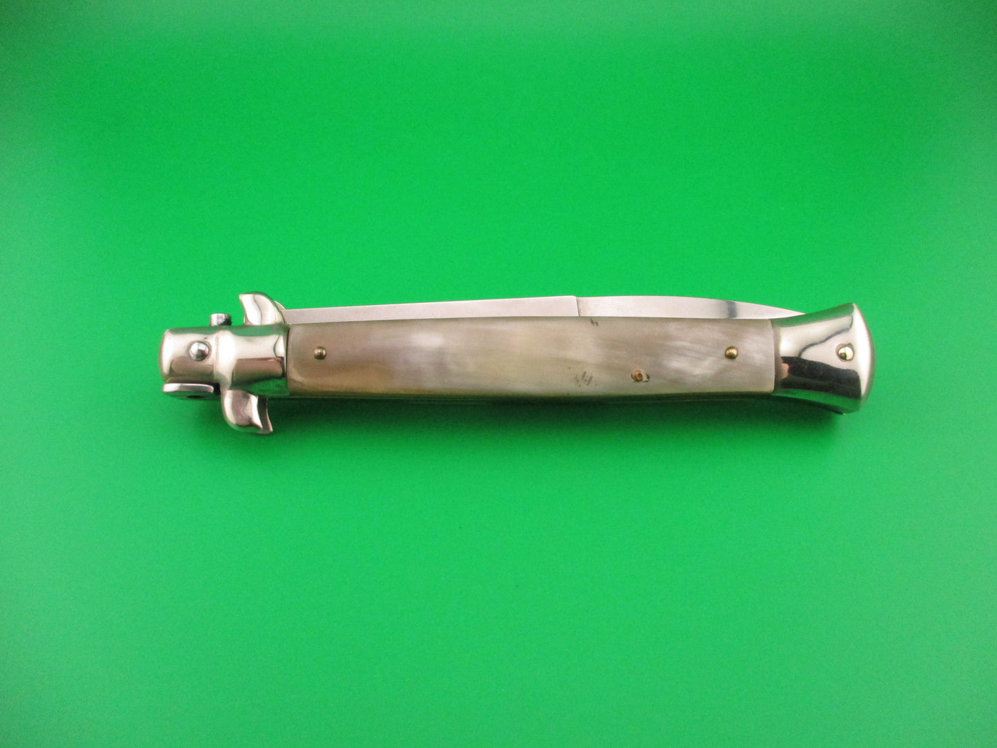 Walts LATAMA Cat 28cm Italian Stiletto Bayonet Blade Honey Cream switchblade