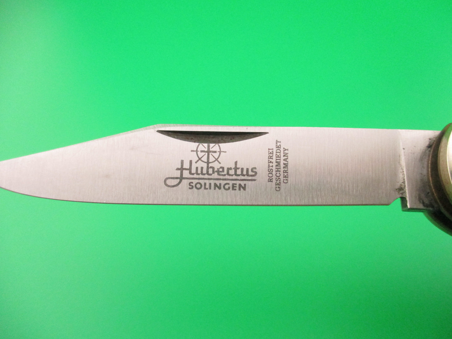 Hubertus SOLINGEN 10cm German Stag Pen Blade release automatic knife
