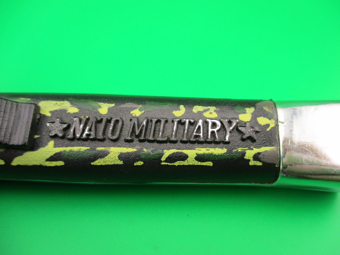STAINLESS ROSTFREI 21cm Camouflage OTF DA Chrome Chef's Hat bolsters automatic knife