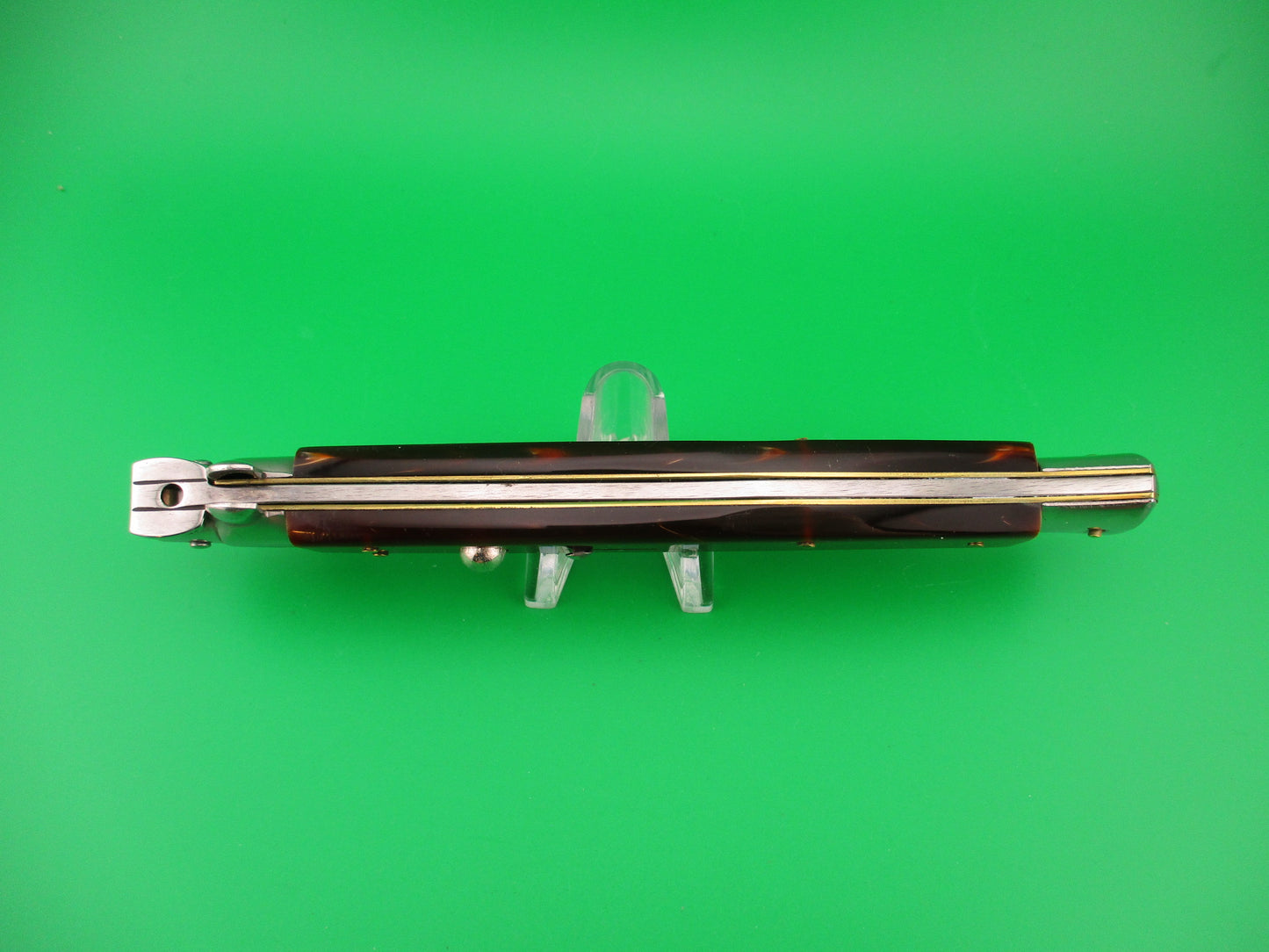 STILETTO ITALY 33cm Italian Swivel bolster Bayonet Copper Acrylic automatic knife