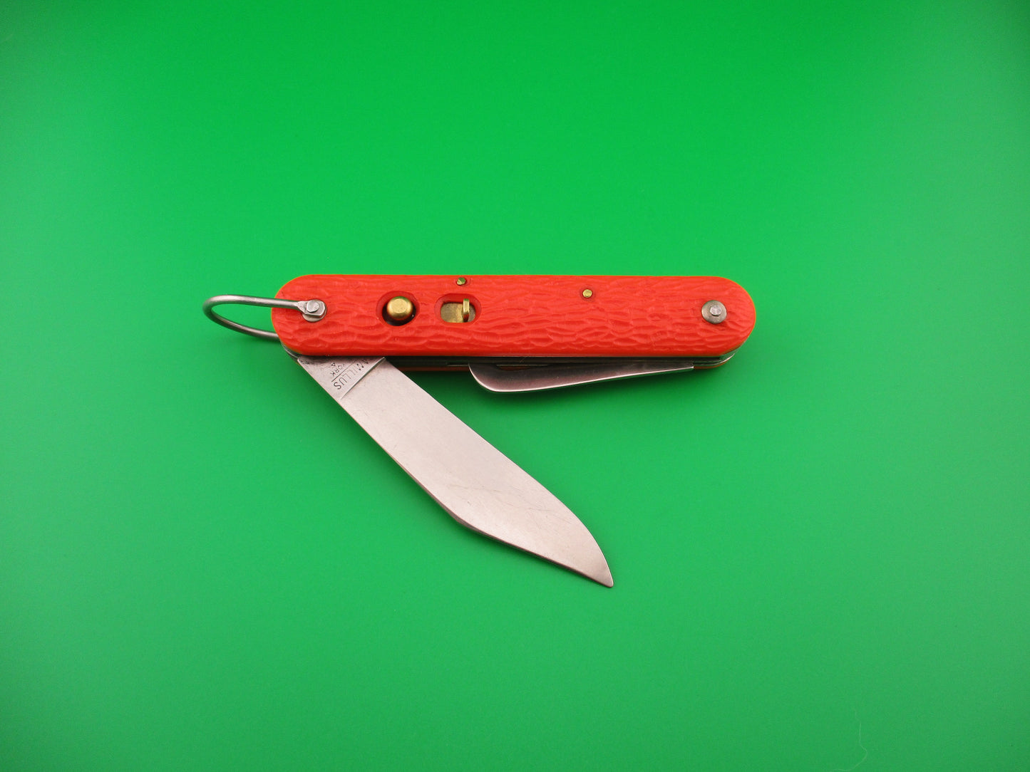 z CAMILLUS vintage MC1 Orange paratrooper automatic knife with hook blade