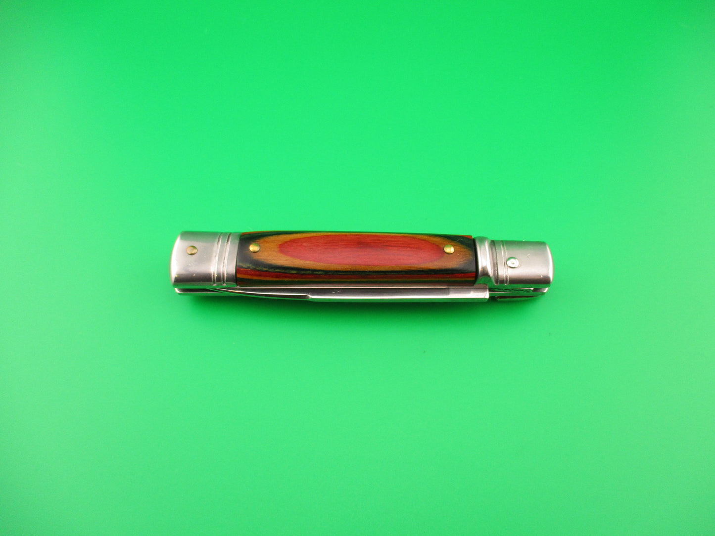 G.O.M Inox 20cm Italian Lever Slimline Frostwood vintage automatic knife