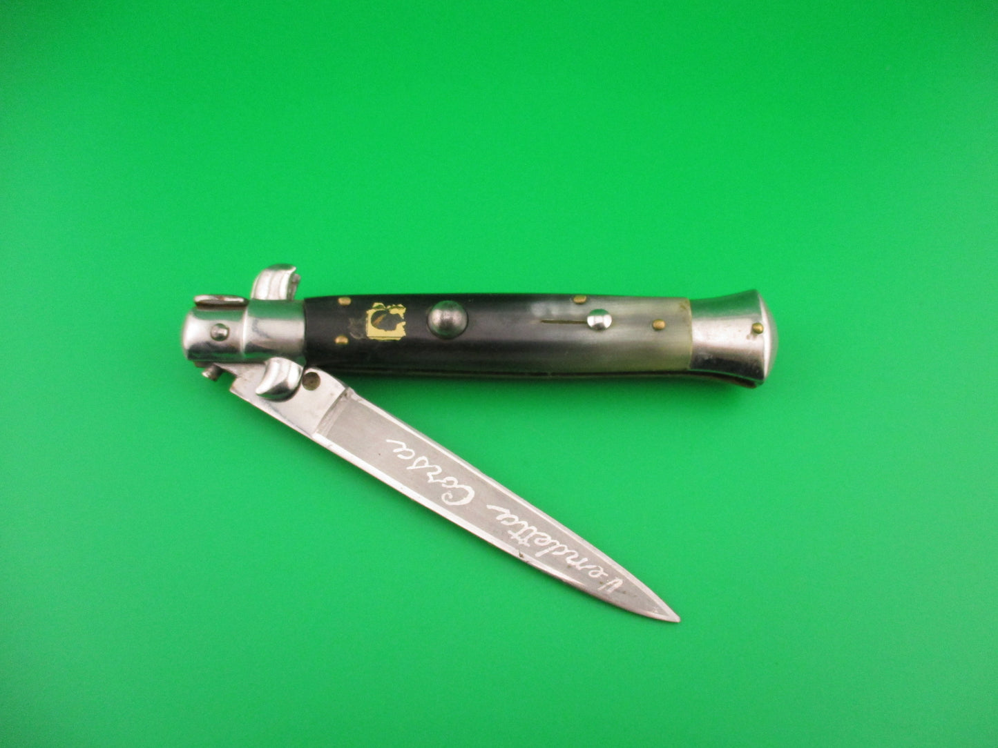 B Rostfrei 22cm Italian Vendetta Corsa Stiletto swivel bolster switchblade knife