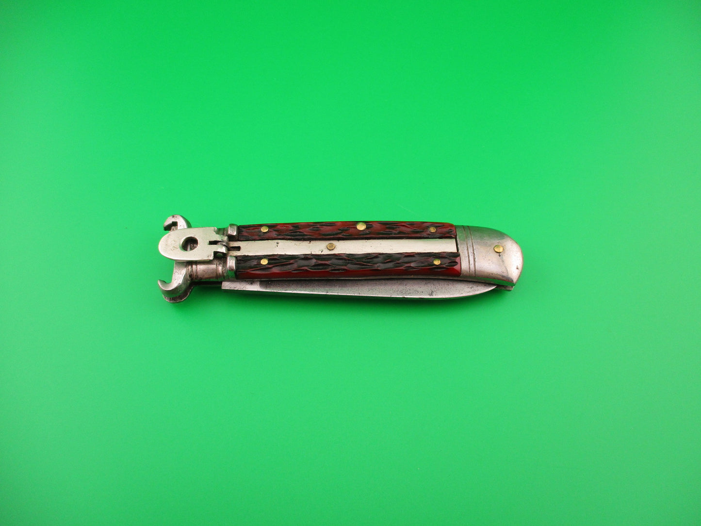 Winchester 20cm German Shell puller Red Bone Johnny Cade style automatic knife