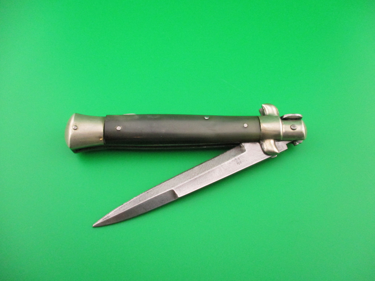G.C.CO Italy 23cm Italian Manual Stiletto lockback w round shield knife fake switchblade