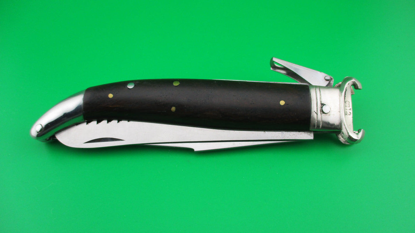 JAGUAR EXTRA Rostfrei (slant) 25cm Italian Shell puller Fulcrum release 2 blade automatic