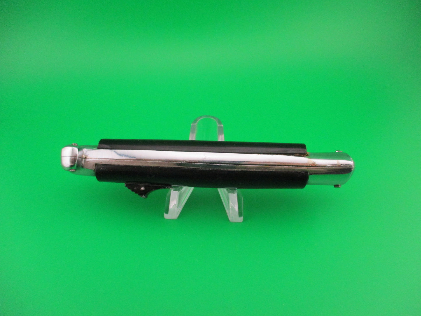 C JUL HERBERTZ PATENT ROSTFREI 21cm Italian Etched OTF DA Black metal button automatic