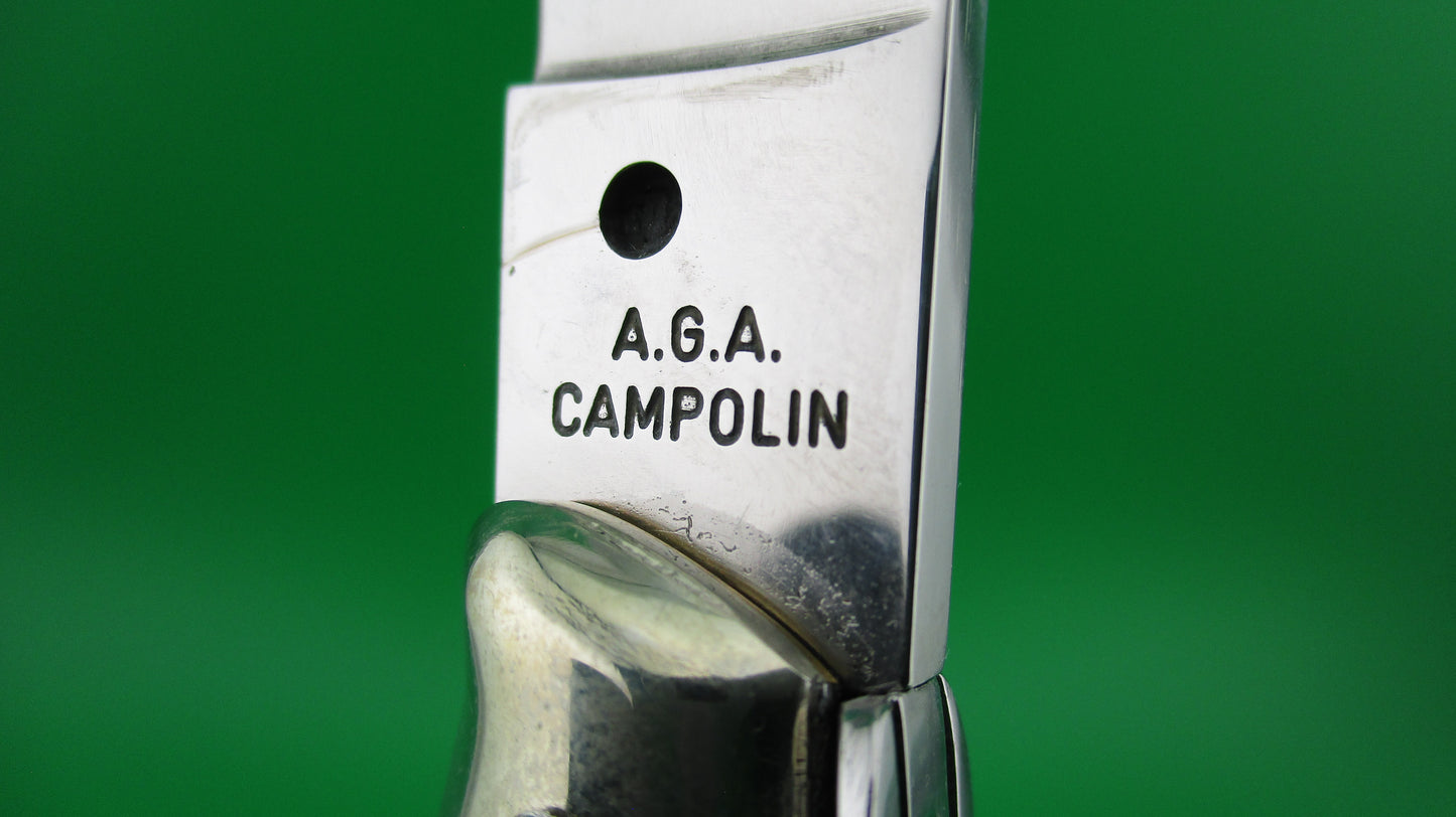 z AGA CAMPOLIN MADE IN ITALY Maniago 25cm Fishtail Stag picklock knife
