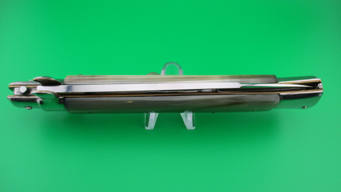 z ROSTFREI ITALY 38cm Italian Stiletto Vintage 1980s Light honey horn automatic knife