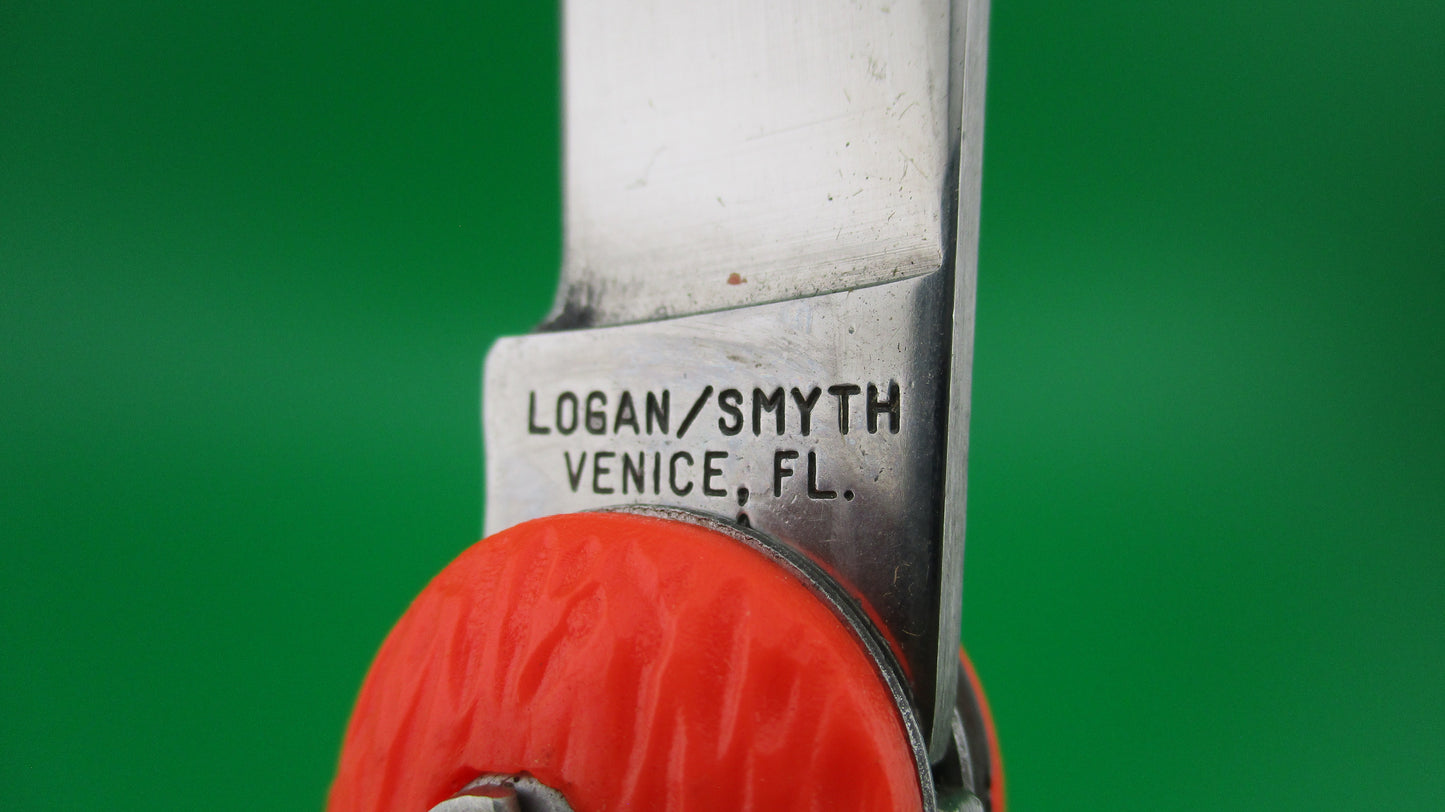 z Logan Smyth Venice FL Orange Paratrooper knife New Old Stock