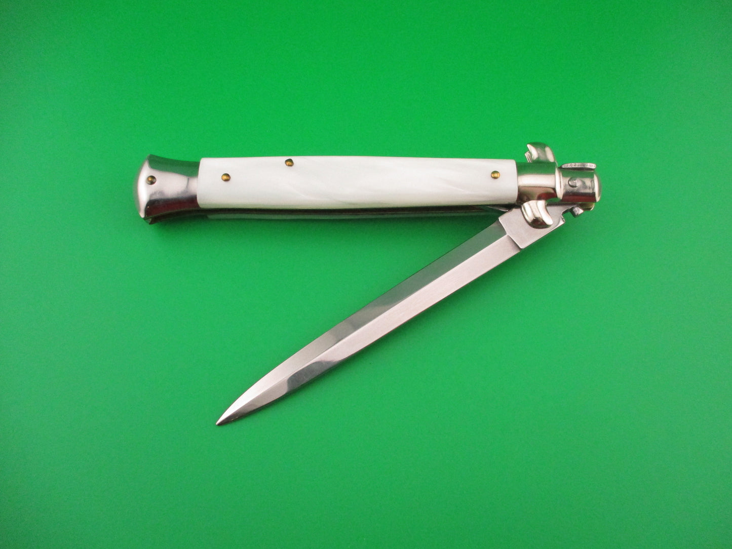 AB STILETTO ITALY 28cm Italian Pearlex Dagger Blade Stiletto switchblade knife