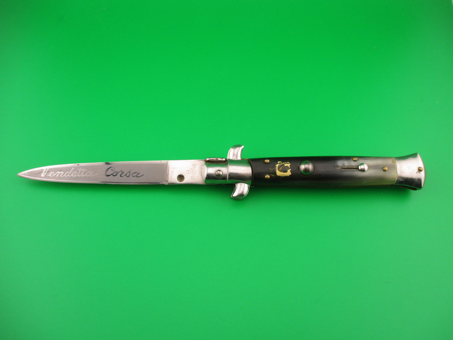 B Rostfrei 22cm Italian Vendetta Corsa Stiletto swivel bolster switchblade knife