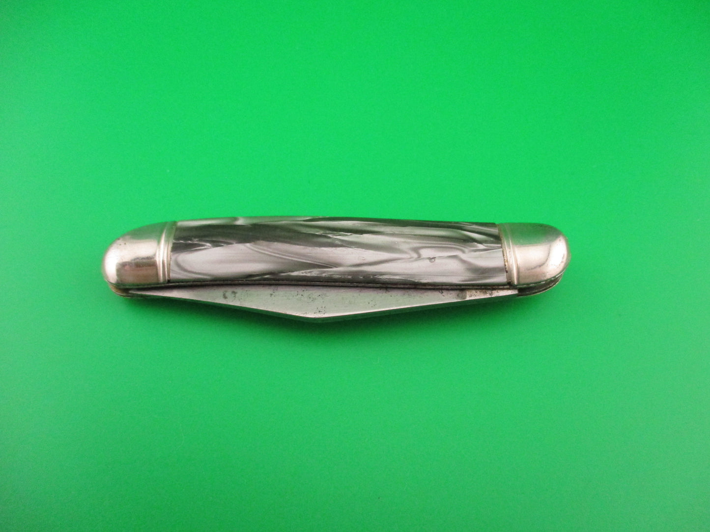 Hammer Brand Imperial Serpentine Utility Jack Gray Pearl celluloid switchblade