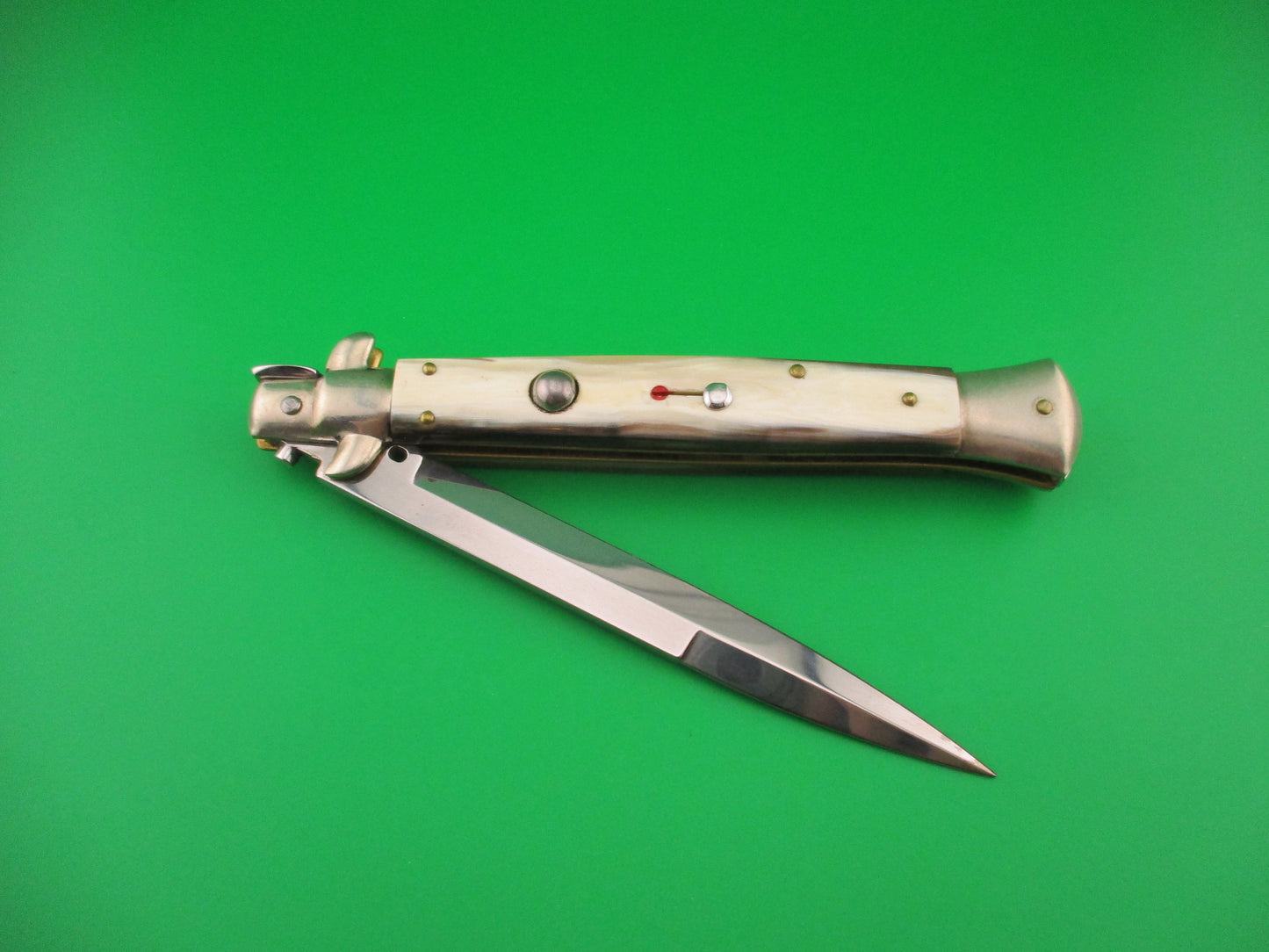 FRANK B ITALY 28cm Italian Picklock Stiletto Bayonet Honey Red dot automatic knife
