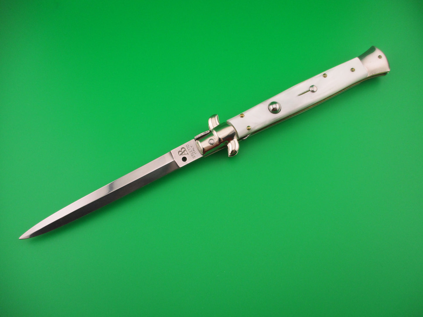 AB STILETTO ITALY 28cm Italian Pearlex Dagger Blade Stiletto switchblade knife