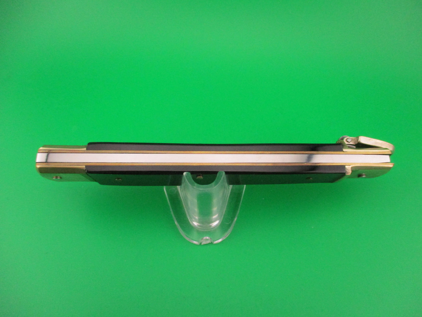 Hubertus 14cm German Lever Slimline Spear blade Horn handled automatic knife