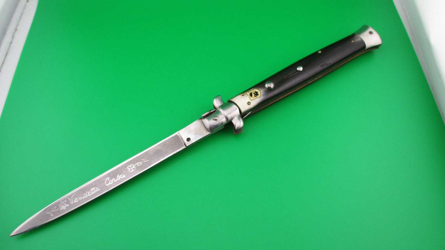 z B Rostfrei 33cm Italian Vendetta Corsa Stiletto swivel bolster switchblade knife