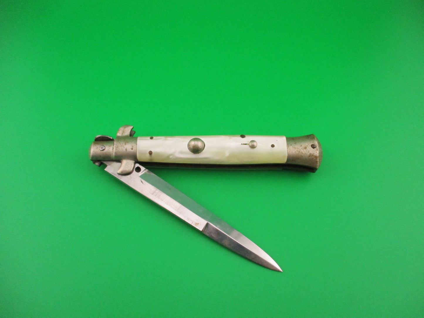Rostfrei (slant) 23cm Italian Picklock Pearlex vintage 1950s automatic knife