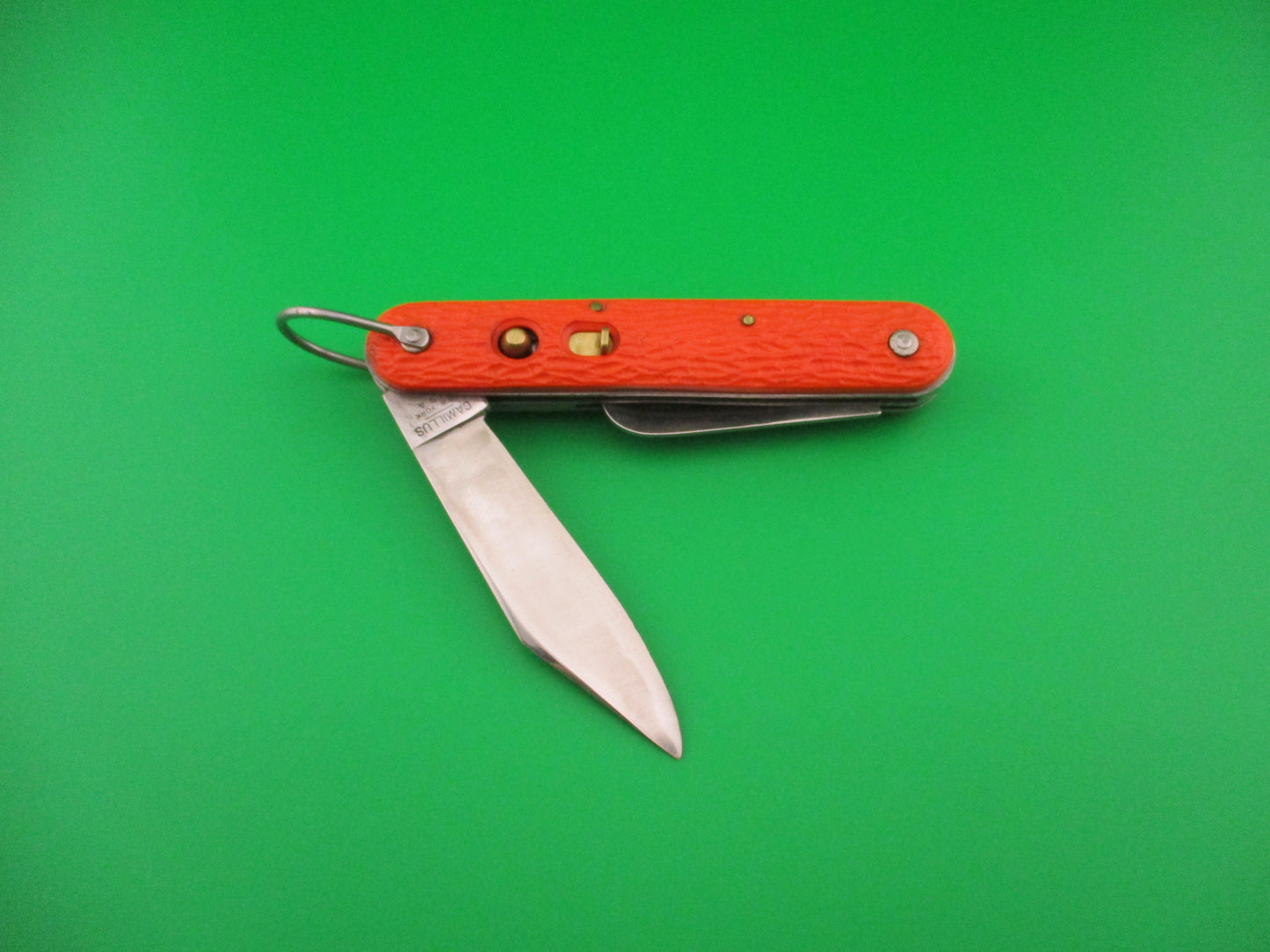 z CAMILLUS vintage MC1 Orange paratrooper automatic knife with hook blade