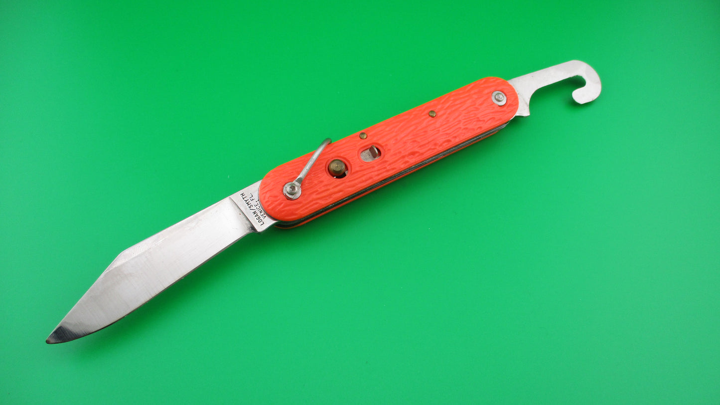 z Logan Smyth Venice FL Orange Paratrooper knife New Old Stock