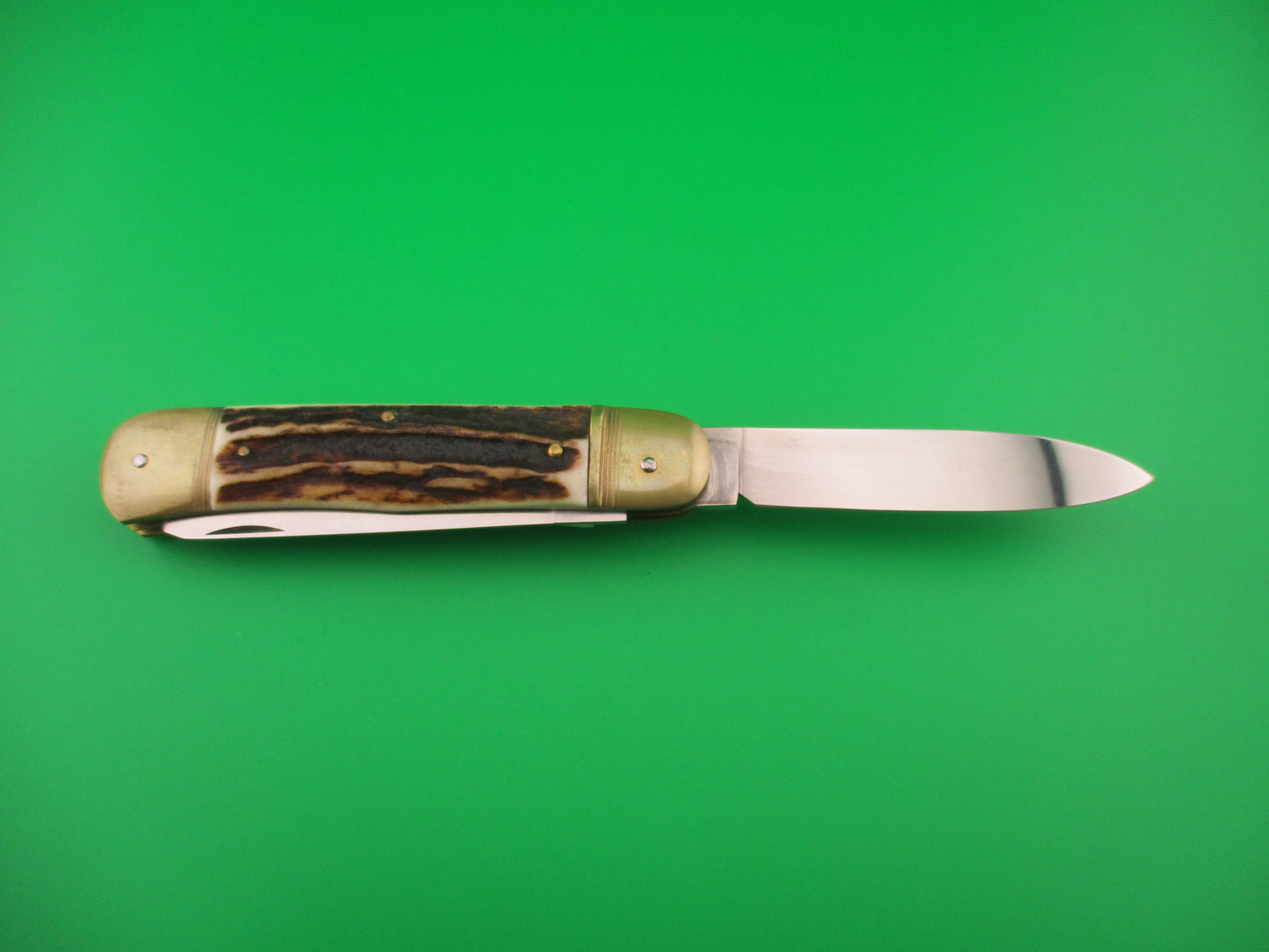 HUBERTUS SOLINGEN 11cm West German Lever Stag 2 blade Camper automatic knife