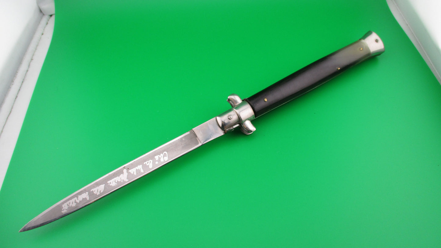 z B Rostfrei 33cm Italian Vendetta Corsa Stiletto swivel bolster switchblade knife