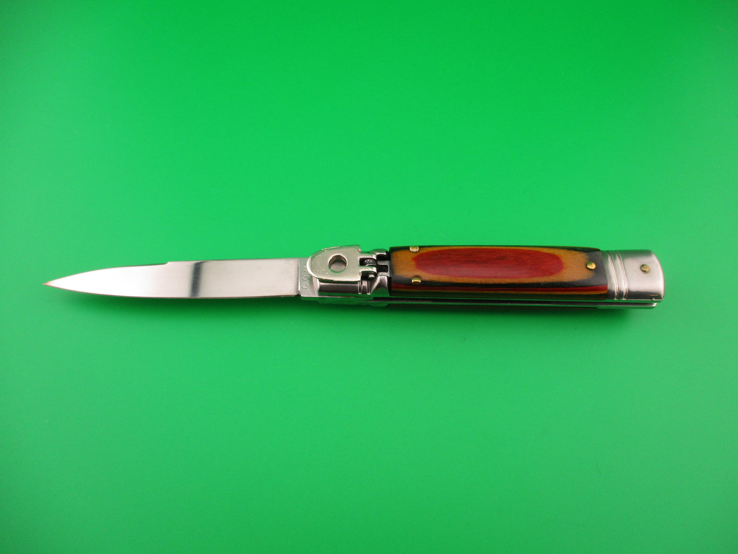 G.O.M Inox 20cm Italian Lever Slimline Frostwood vintage automatic knife