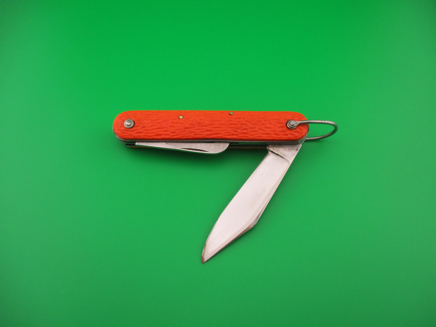 z CAMILLUS vintage MC1 Orange paratrooper automatic knife with hook blade