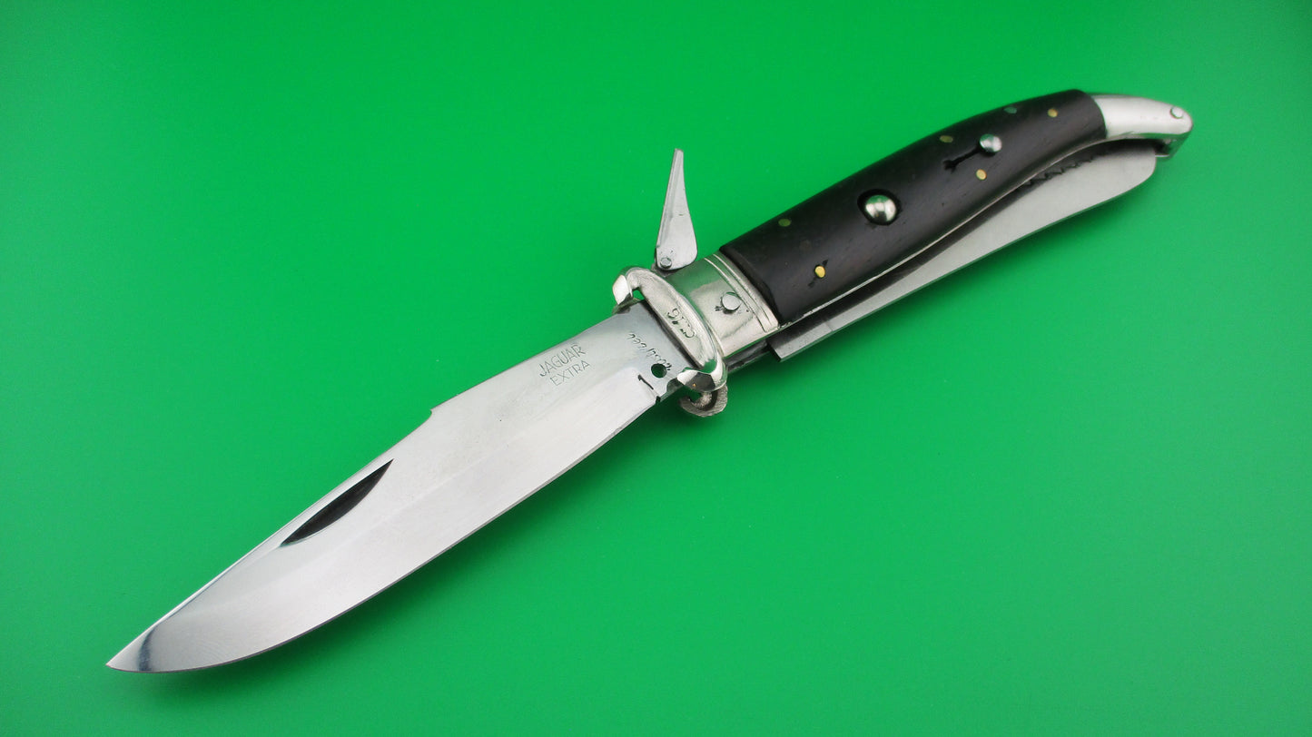 JAGUAR EXTRA Rostfrei (slant) 25cm Italian Shell puller Fulcrum release 2 blade automatic