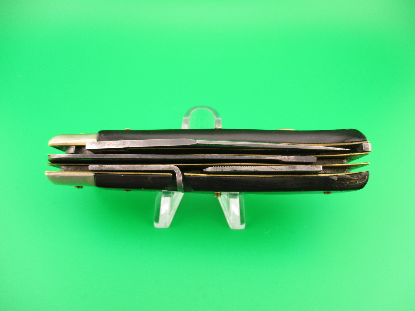 Latama 20cm Italian 5 Blade Oval button Ring pull Camper automatic knife