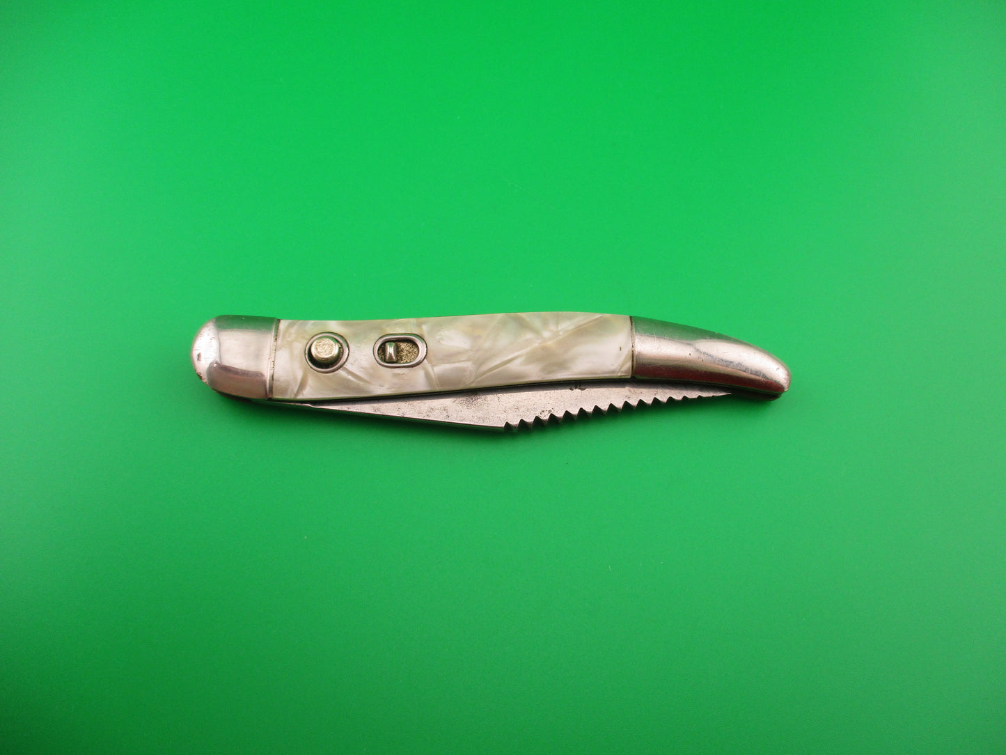 Hammer Brand Imperial Toothpick Fisherman's Switchblade knife w/ blade etch