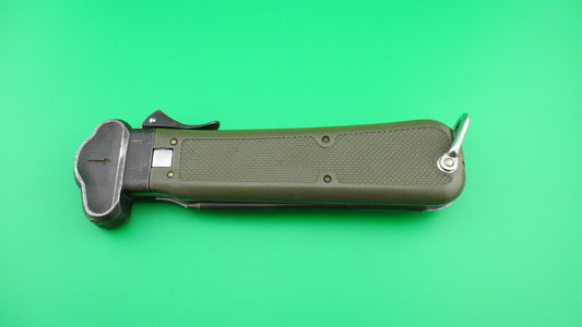 z BUND 26cm German Military Vintage Take Down Gravity knife Green